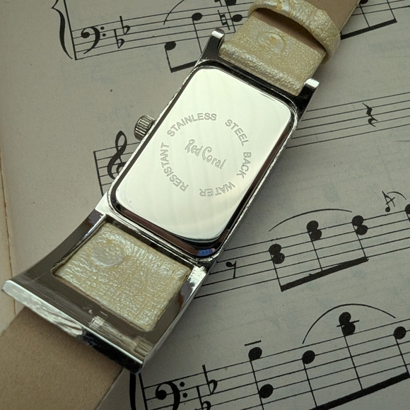 Men's Silver and Cream Watch - Picture 6 of 12